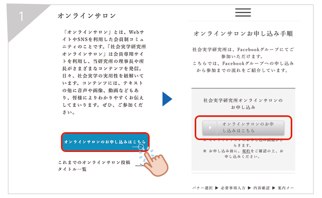 社会実学研究所オンラインサロンログイン画面